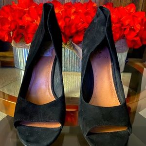 Vince Camuto Black Heeled Booties